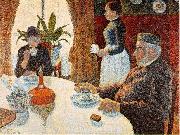 Paul Signac Breakfast, oil painting